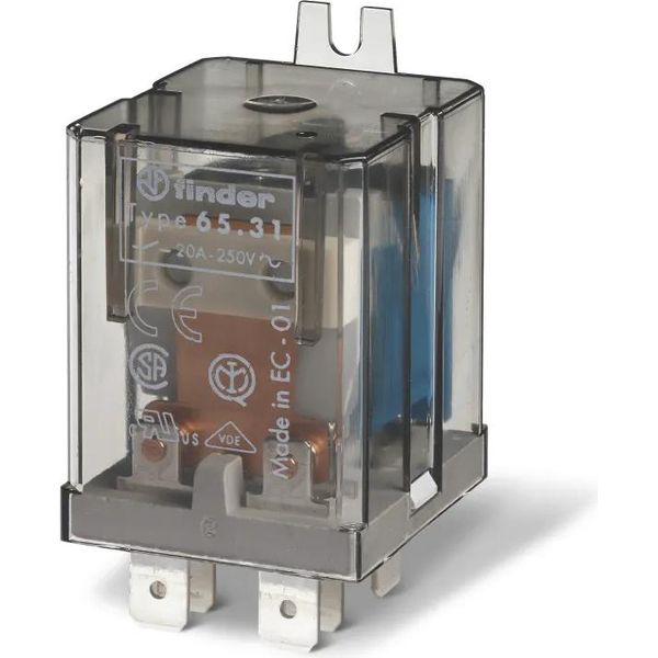 Finder 65.31.9.012.4309 Relè A Innesto 12 V/Dc 30 A 1 Contatto Na 1 Pz-image