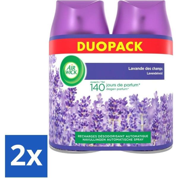 Air Wick Freshmatic – Ricarica Per Deodorante Per Ambienti – Profumo Di Lavanda Pura – Set – 2 X 250 Ml - Confezione Risparmio - 2 Pezzi-image