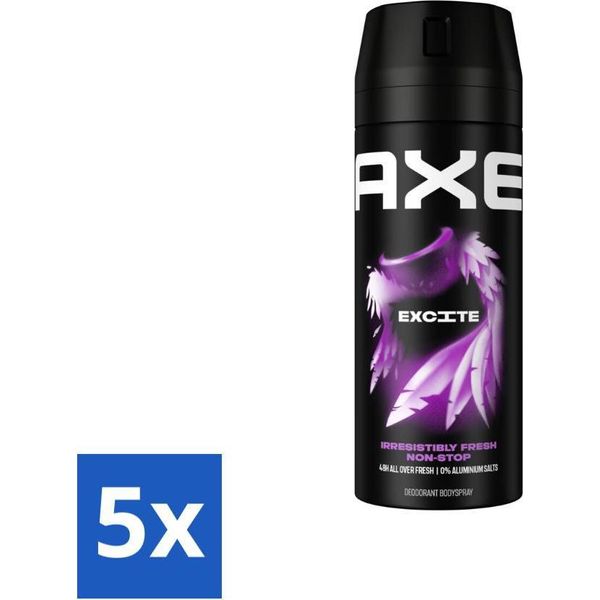 Ax Deodorant Body Spray Excite 150 Ml - Confezione Risparmio - 5 Pezzi-image