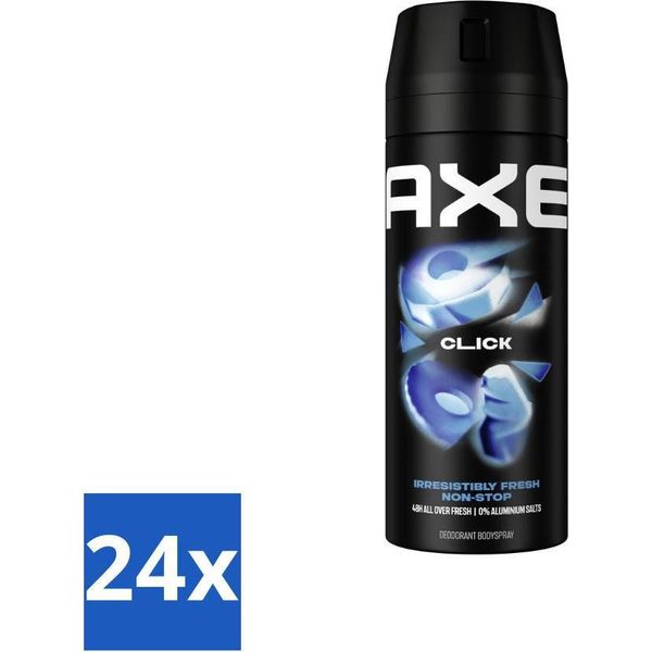 Ax Deodorante Spray Per Il Corpo Click 150 Ml - Confezione Risparmio - 24 Pezzi-image