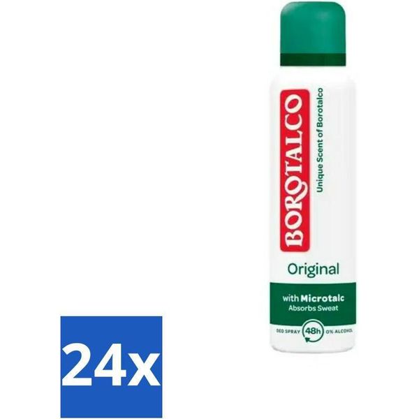 Borotalco Deo Spray Original 150 Ml - Confezione Risparmio - 24 Pezzi-image