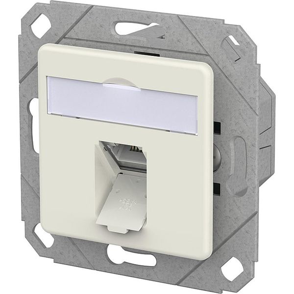 Metz Connect E-DAT C6A Presa Lsa++, 1 Porta, Da Incasso, Bianco Puro-image