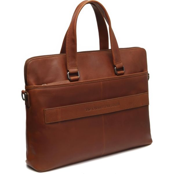 The Chesterfield Brand Borsa Da Ufficio Laptop Bag Con Scomparto Per Laptop Elvas Laptopbag Cognac Marrone-image