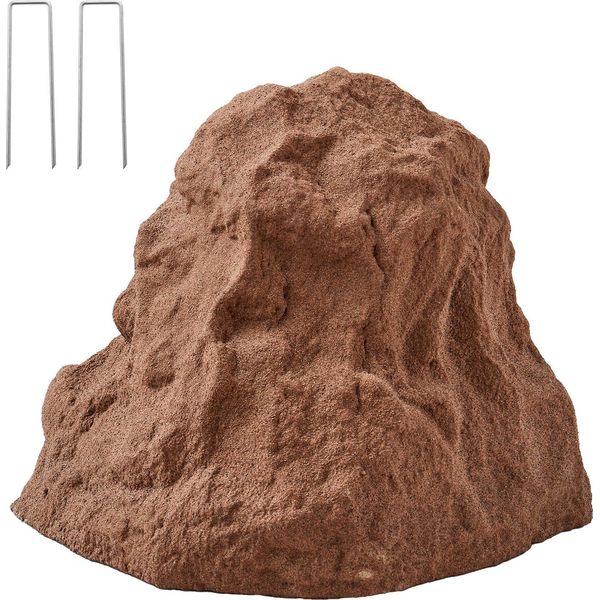Succebuy Copertura In Poliresina, Pietra Artificiale Per Esterni, Aspetto Realistico Della Pietra, Ideale Per Paesaggi Da Giardino, Decorazione, Copertura Per Trasformatori, Marrone, Dimensione S-image