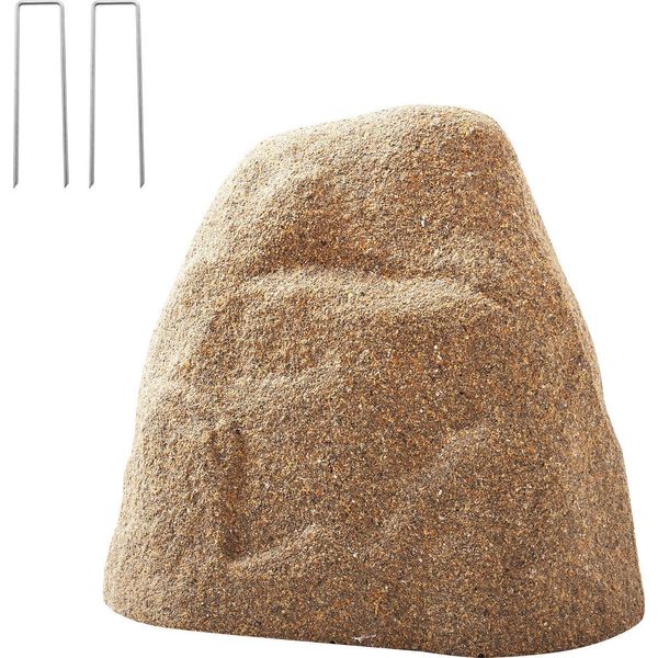 Succebuy Copertura In Pietra Artificiale Per Esterni, Roccia Decorativa Da Giardino, Roccia Di Copertura Resistente Agli Agenti Atmosferici E Leggera Per La Paesaggistica, Decorazione Del Giardino, Copertura Del Trasformatore, Marrone Sabbia, Dimensione S-image