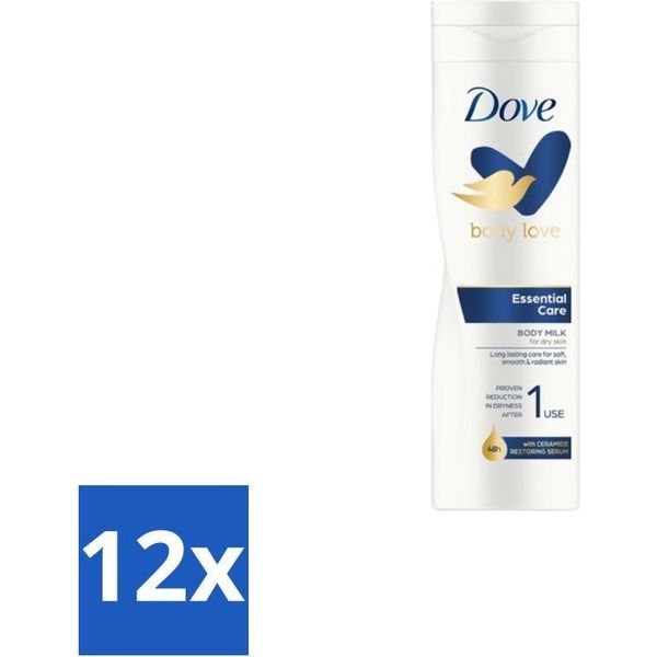 Dove – Lozione Per Il Corpo – Essential Women – 400 Ml - Confezione Risparmio - 12 Pezzi-image