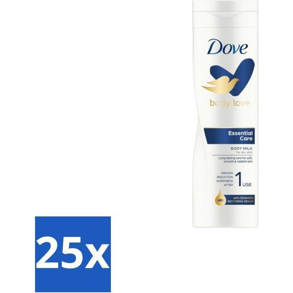 Dove – Lozione Corpo – Essential Women – 400 Ml - Confezione Risparmio - 25 Pezzi-image