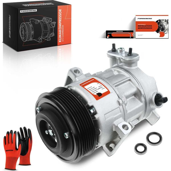 Frankberg 1X Compressore Aria Condizionata Per Opel Corsa D S07 Fiat Doblo Punto Linea Alfa Romeo 1.2L Bj Ab 2005-image