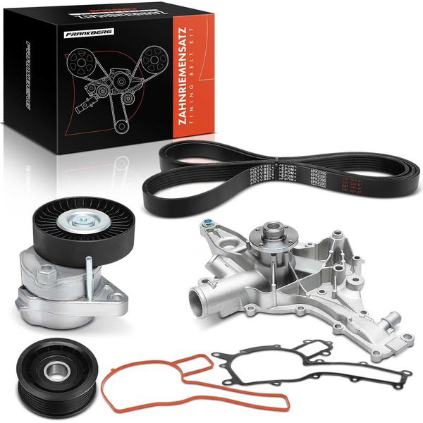 Frankberg 1X Set Di Cinghie A V Pompa Dell'acqua Per Mercedes-Benz W203 W202 W210 W211 W220 W163 W463-image