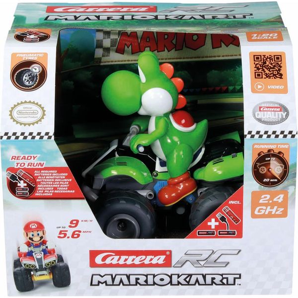 Yoshi Quad Auto Telecomandata, 2,4 Ghz, Scala 1:20, Carrera Mario Kart™, Dai 6 Anni In Su-image