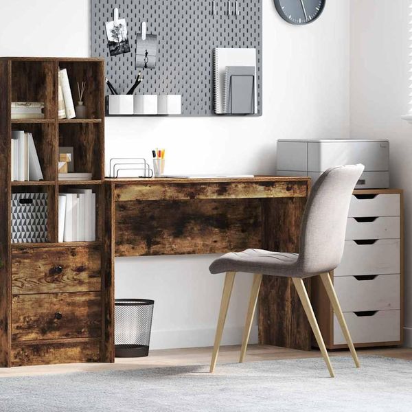 Maison Exclusive - Scrivania In Rovere Affumicato 100 X 40 X 76 Cm-image