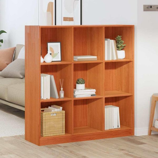 Maison Exclusive - Libreria Marrone Cera 104 X 33 X 110 Cm Legno Di Pino Massiccio-image