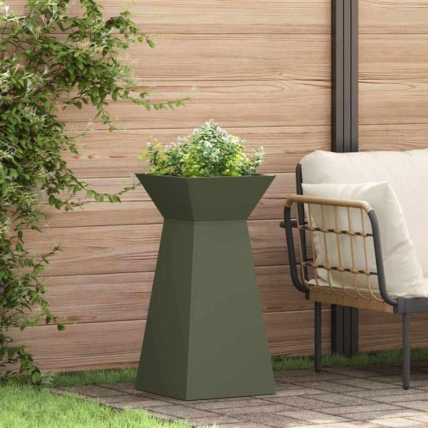Maison Exclusive - Fioriere A Colonna 2 Pezzi Olivo 35 X 35 X 73 Cm-image
