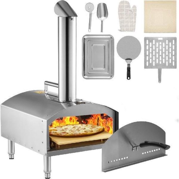 Forno Per Pizza – Forno In Pietra – Legna – A Legna – Incl. Pietra Per Pizza E Pala Per Pizza – Forno Per Pizza Da Esterno-image
