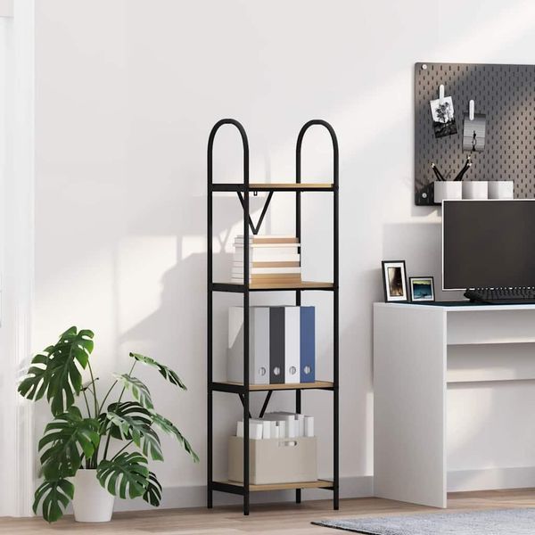 Maison Exclusive - Libreria In Rovere Artigianale 40 X 30 X 146 Cm Materiale Ligneo-image