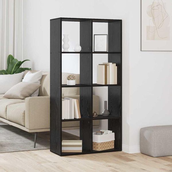 Maison Exclusive - Libreria Effetto Rovere Nero 69,5 X 29 X 137,5 Cm-image