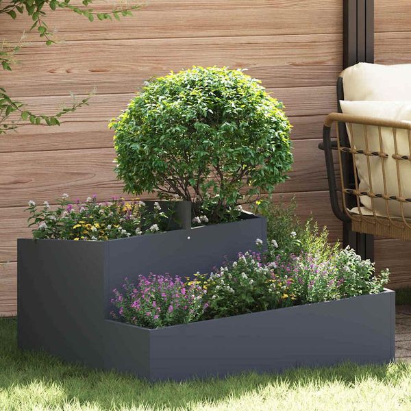 Maison Exclusive - Vaso Da Giardino Antracite 80 X 80 X 50 Cm-image