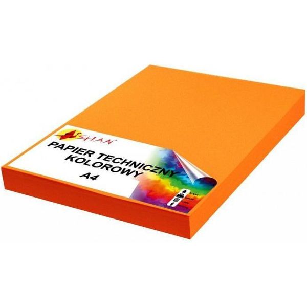 Carta Tecnica A4 200G Arancione V3 50 Fogli-image