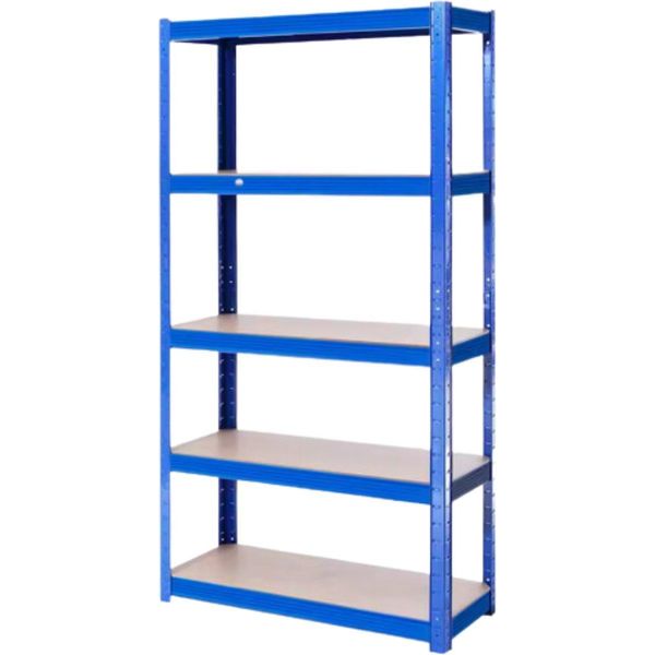 Scaffali Zyren – Scaffali Industriali In Metallo Pesante – 5 Ripiani, Regolabili In Altezza – Per Garage, Magazzini E Uffici-image