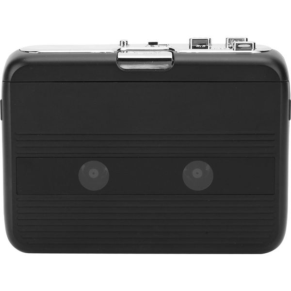 Lettore Cassette Portatile Lettore Cassette Bluetooth Radio Fm Con Funzione Autoreverse (Noire)-image