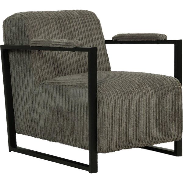 Poltrona Moderna Bolt Edge – Grigio – Poltrona Lounge Per Interni – Con Cuscino-image
