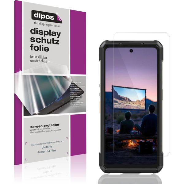 4X Pellicola Protettiva Per Ulefone Armor 34 Plus Protezione Schermo Claro Display Dipos-image