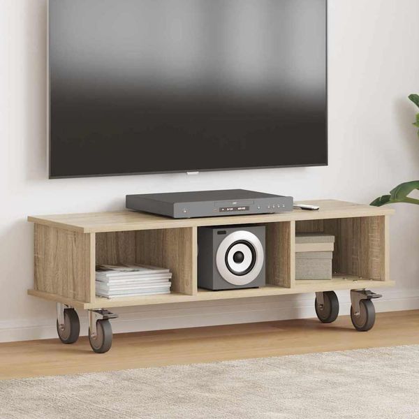 Maison Exclusive - Mobile Tv In Rovere Sonoma 100 X 35 X 35 Cm Materiale Ligneo-image