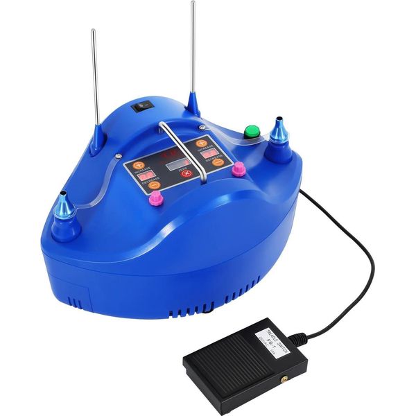 Pompa Per Palloncini - Gonfiatore Elettrico Per Palloncini - 600 W - Gonfiaggio Rapido - Per Palloncini Fino A 81 Cm - Decorazioni Per Feste Festa Della Mamma - Blu-image