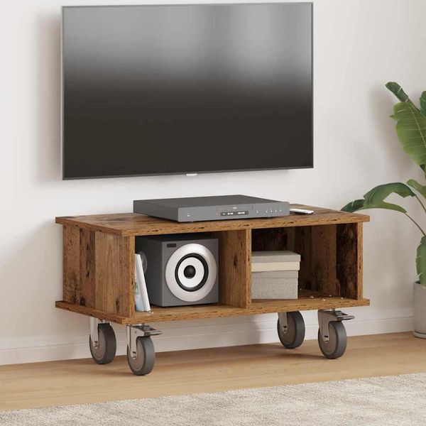 Maison Exclusive - Mobile Tv In Legno Antico 68,5 X 35 X 35 Cm Materiale Ligneo-image