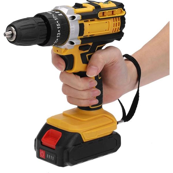 Trapano Avvitatore A Batteria - 18 V Senza Fili - 1600 Giri/Min - Motore A Spazzole - Senza Batteria (Solo) - - Per Il Fai Da Te-image