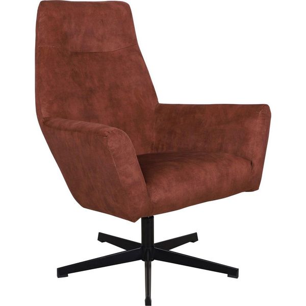Poltrona Bolt Edge In Velluto – Rustica – Poltrona Lounge Per Interni – Con Cuscino – Girevole A 360°-image