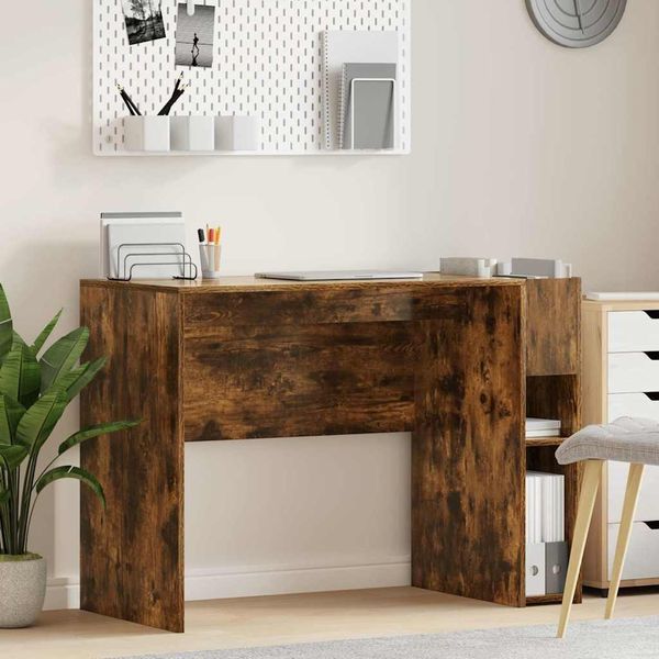 Maison Exclusive - Scrivania Rovere Affumicato 109 X 50 X 78 Cm Materiale Ligneo-image