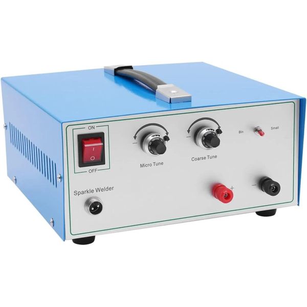 Saldatrice Per Gioielli - Saldatrice A Punti/Saldatore - 600 W - 80 A - Per 0,5-1,5 Mm - Oro, Argento, Platino, Acciaio - Elettrica - Azzurro-image