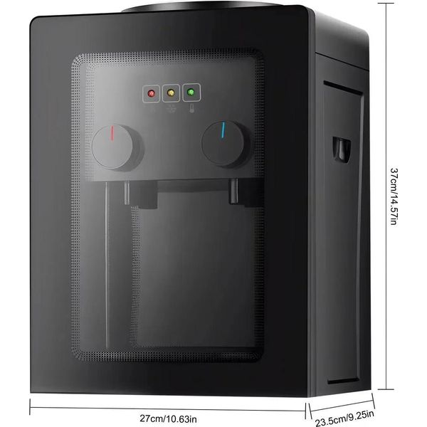 Erogatore Elettrico Dell'acqua - Apparecchio Da Tavolo - Acciaio Inossidabile - Riscaldamento Rapido 10 Min, Raffreddamento 60 Min - Potenza 550 W/75 W - Tensione 220 V 50 Hz - Nero-image