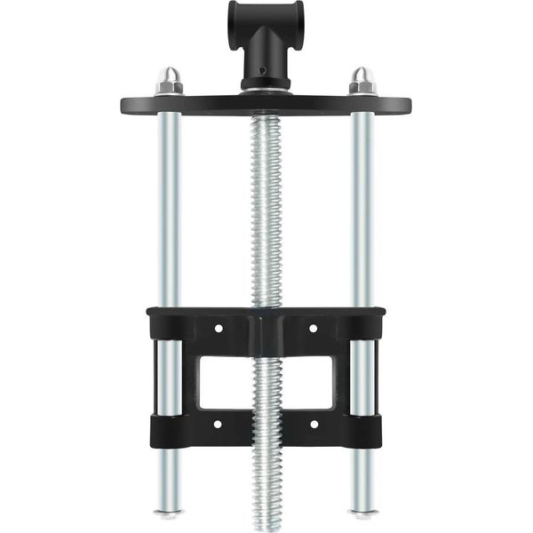 Morsa Da Banco In Legno - Morsa Da Falegname - Larghezza Ganasce 26 Cm - Ghisa - Per Banco Da Lavoro - Argento-image