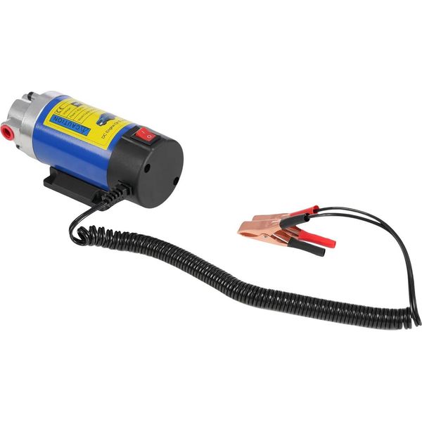 Pompa Di Trasferimento Olio Motore - Pompa Portatile 12 V Cc - 100 W - Portata 0,83-3,33 L/Min - Per Auto, Moto E Camion-image
