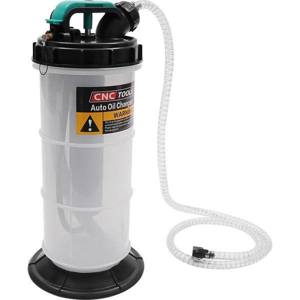 Pompa Di Aspirazione Olio - Manuale - Capacità 4,4 L - 4 Tubi Flessibili - Per Liquidi Motore - Non Richiede Alimentazione Elettrica-image
