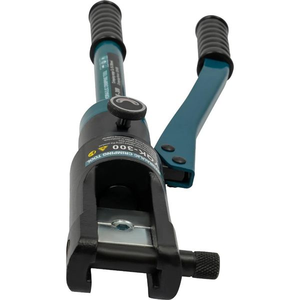 Pinza Crimpatrice Idraulica - YQK-300 - Manuale - Forza Di Pressatura 120 Kn - Pressatura Esagonale - Per Capicorda Cu 16-300 Mm² - 11 Paia Di Ganasce Di Pressatura - Verde-image