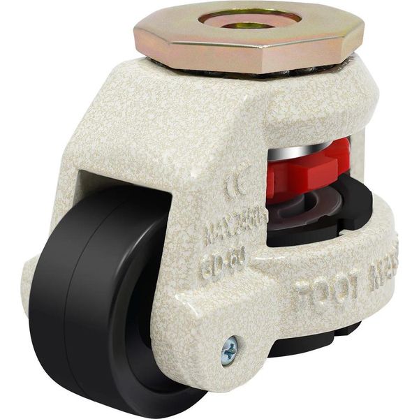 Set Di 4 Rotelle Livellanti - Rotelle Per Mobili GD-60S - Girevoli A 360° - Per Carichi Pesanti - Per Banchi Da Lavoro E Scaffali - Multicolori-image