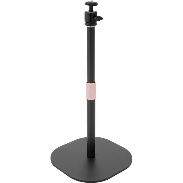 Treppiede Da Pavimento Per Proiettore - Regolabile In Altezza Da 65 A 119 Cm - Ruotabile A 360° - Cuscinetto Eva Antiscivolo - Portatile - Acciaio Verniciato - Nero-image