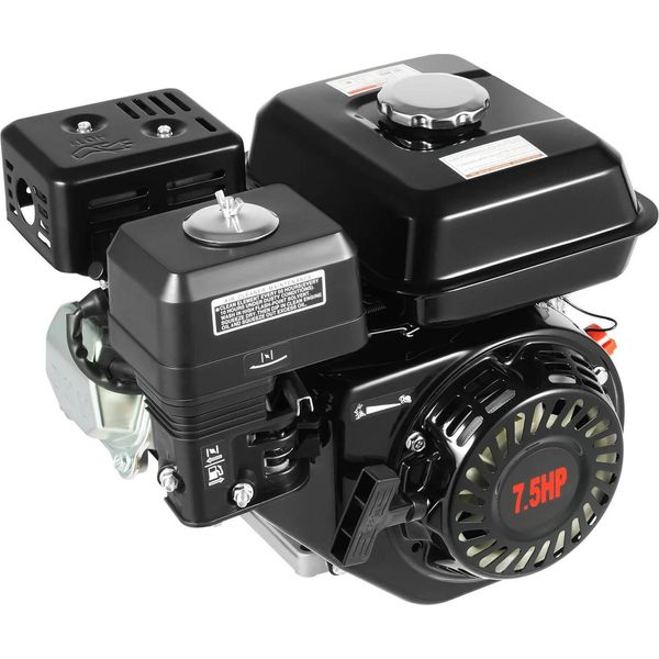 Motore A Benzina - 4 Tempi 1 Cilindro - 7,5 CV/5100 W - Raffreddato Ad Aria - Portatile - Per Kart/Uso Di Riserva - 40X35X34 Cm - Nero-image
