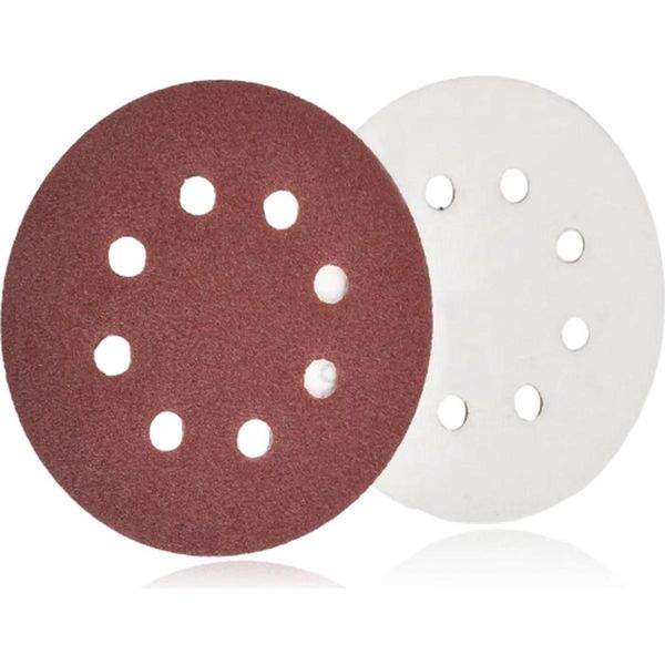 Jumada's - 10X 180 Mm K 120 Disco Abrasivo Con Chiusura In Velcro, Fori Diametro 180 Mm-image