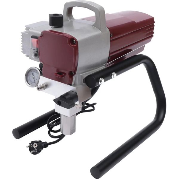 Spruzzatore Airless - Pistola Elettrica A Spruzzo Per Pareti - 1800 W - Alta Pressione - Portata 1,8 L/Min - Interni/Esterni - - Rosso-image