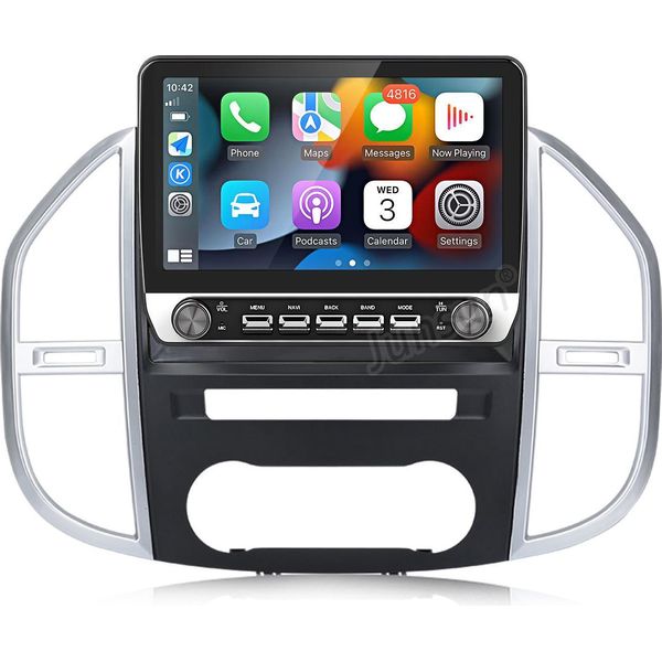 Autoradio Android 15 Da 10,1 Pollici 2+64 Gb Per Mercedes Benz Vito 3 W447 2014-2020 Wireless Carplay Android Auto Wifi Gps Navi Rds Dsp Dab+ Bt Con Manopola-image