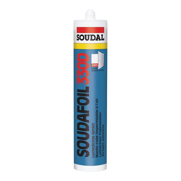 Soudal 1K Fensterdichtbandkleber Soudafoil 330D Weiss 475 G/300 Ml (122660)-image