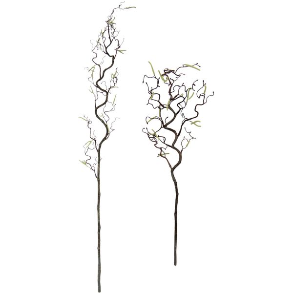 Kunstblume I.Ge.A. "Korkenzieherzweig KüNstlicher Dekozweig", Braun, B:10Cm H:115Cm L:6Cm, Kunststoff, Kunstpflanzen, Kunstzweig, 2Er Set-image