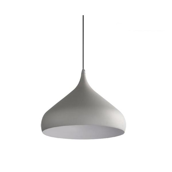 Lampada A Sospensione Mokka 40W, Grigio Opaco, Ø: 42 H: 165 Cm, Attacco E27, Dimmerabile-image