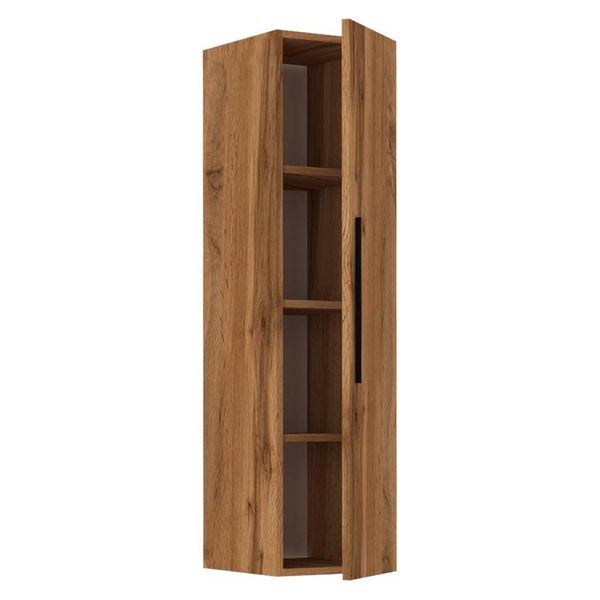 Scaffale Da Parete Arila Rovere Al Miele A. 115 X L. 30 X P. 30 Cm-image