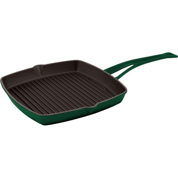 Lava Metal Padella Per Grigliare In Ghisa 26X26 Cm - Verde-image