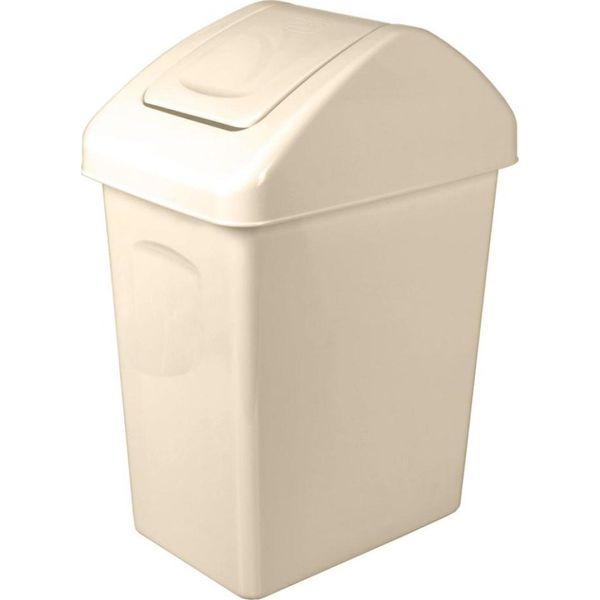 Branq Cestino Per Rifiuti Con Coperchio Incernierato 10L - Beige-image